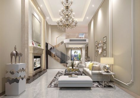 东辰仙海院子现代风格别墅装修案例
