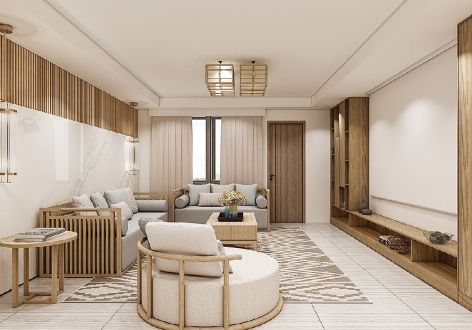 嘉来南河广场日式风格三居装修案例