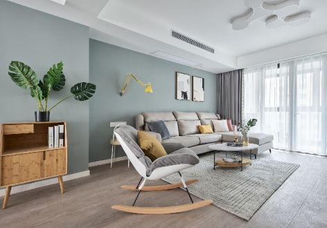 中央华府北欧极简风格89平装修案例