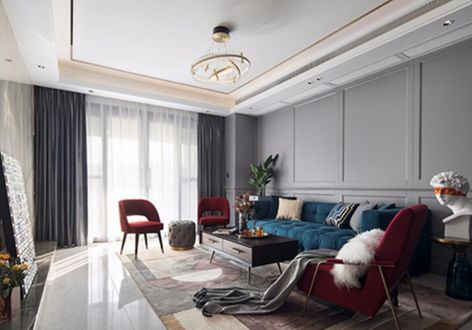 翡丽公馆现代简约风格130平装修案例