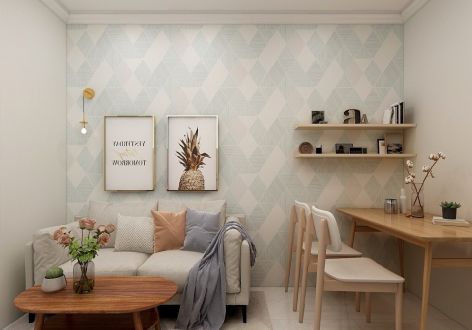 中恒翰林府现代简约风格60平装修案例