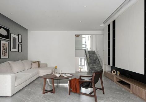 翡丽公馆现代极简风格155平装修案例