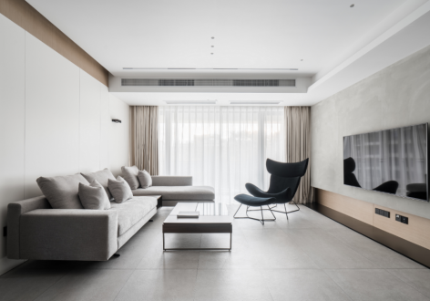 东原观天下现代简约风格130平装修案例