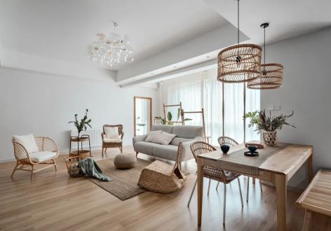 置信丽都花园城日式风格149平装修案例