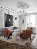 欧式风格客厅吊顶装饰设计图片