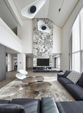 复式别墅客厅装修设计 复式别墅客厅