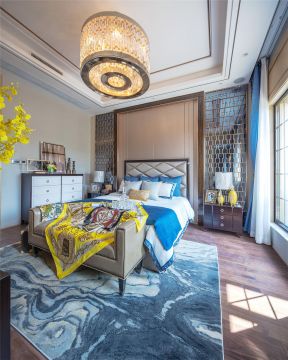 主卧室床头装修效果图 卧室背景墙设计效果图欣赏