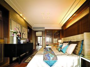 别墅卧室装修设计 别墅卧室装潢效果图 东南亚卧室装修