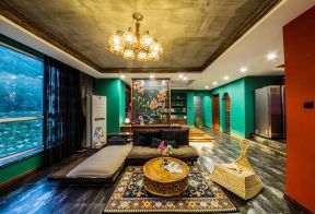 东南亚风格客厅装修图片  东南亚风格客厅装修效果图