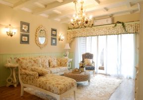 田园客厅背景墙 田园客厅装修