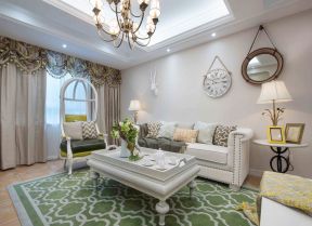 田园风格客厅设计 田园风格客厅效果图 田园风格客厅白色家居