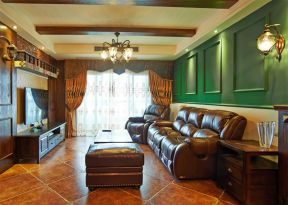 美式风格客厅装修效果图大全 美式风格客厅设计效果图