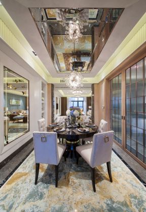 别墅餐厅装修效果图 别墅餐厅装修效果图大全