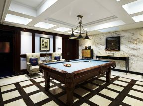 休闲室装修设计效果图 休闲室装饰 台球室装饰设计图片