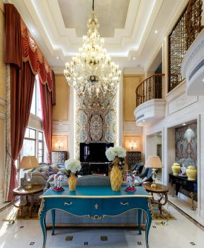 新古典别墅客厅装修图片 别墅客厅装饰效果