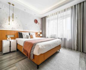 卧室窗帘装修效果图片 卧室窗帘效果图片