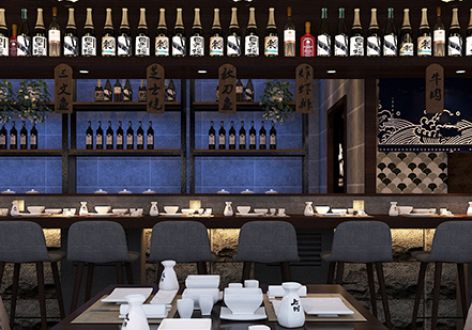 青岛日式料理店烤肉餐饮店设计装修公司