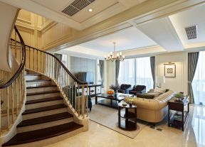 别墅室内楼梯效果图 别墅室内楼梯装修效果图