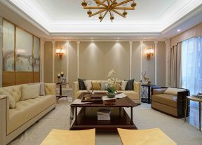 客厅壁灯效果图设计 欧式客厅装修效果图大全图片