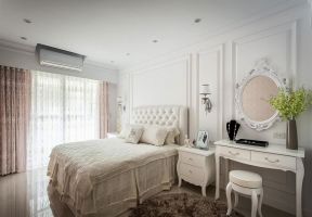 卧室梳妆台大全 卧室梳妆台装修效果图 欧式卧室背景墙设计