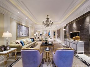 别墅客厅内装修效果图 别墅客厅家装效果图片