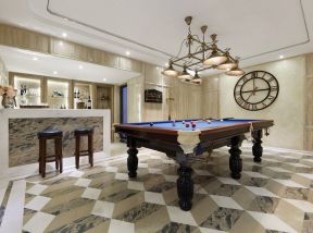 别墅休闲区装修图片 别墅台球室装修