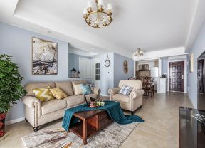 客厅沙发装饰效果图 客厅沙发装饰图 美式客厅装修图片大全