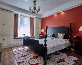 飘窗衣柜装修效果图 美式风格卧室装修图