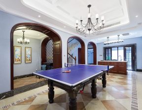 别墅台球室装修 别墅休闲厅