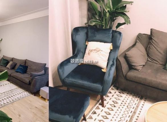 玉兰花园-93平-北欧风格完工实景图