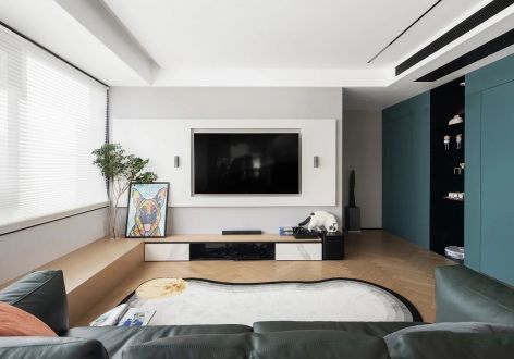 翡丽公馆现代简约风格91平装修案例