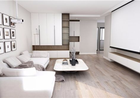 汇川喜来公社现代简约风格132平装修案例