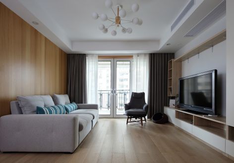 九洲三江屿现代简约风格128平装修案例