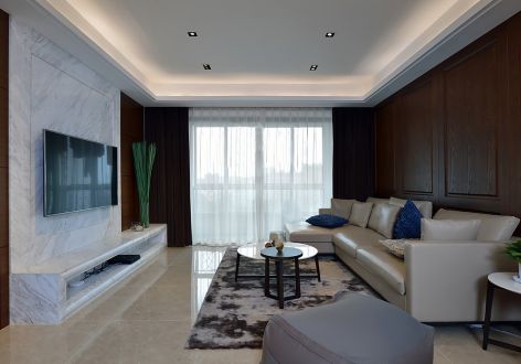 东原凯越印江山现代简约风格120平装修案例