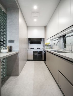 现代厨房装修 现代厨房装饰图