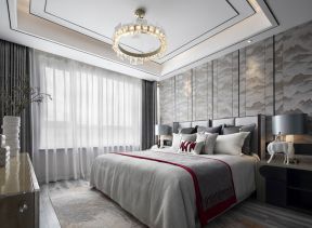 卧室新中式装修效果图 卧室新中式效果图