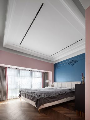轻奢混搭风格房子卧室颜色装饰效果图