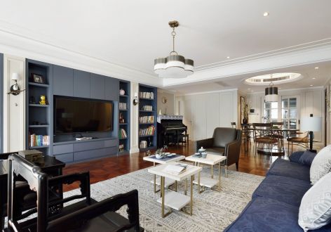 盛景澜庭现代混搭风格115平装修案例