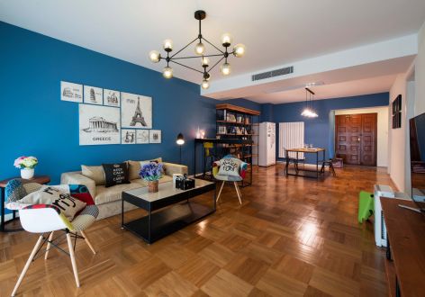 中央华府北欧简约风格80平装修案例