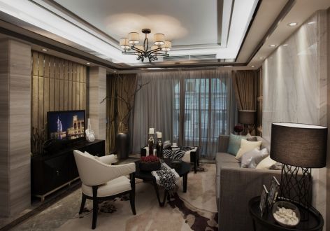 汇川喜来公社现代混搭风格120平装修案例