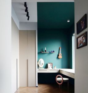 三室一厅一厨一卫小书房装修设计图片