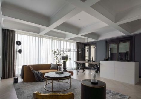 华润中央公园135平现代简约风格装修案例