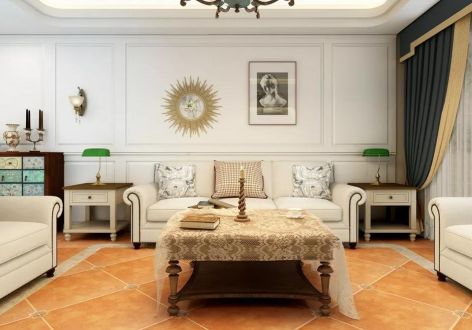 万科首府未来城122平米美式风格三居室装修案例