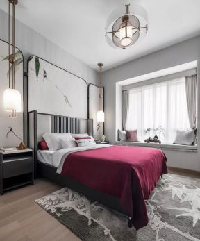 新中式卧室装修效果图大全 新中式卧室装修效果图 新中式卧室装修图片