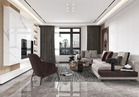 保利领秀前城92平米现代风装修案例