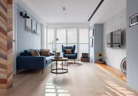 金科博翠天宸90平米现代风三居装修案例