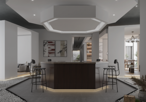 茶楼600平米中式风格装修案例