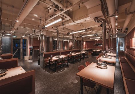 餐饮店445平米现代风格装修案例