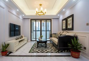 客厅玻璃移门效果图 客厅整体设计 客厅整体装潢效果图