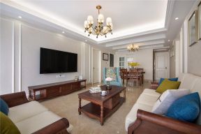 美式风格客厅实木家具装饰效果图